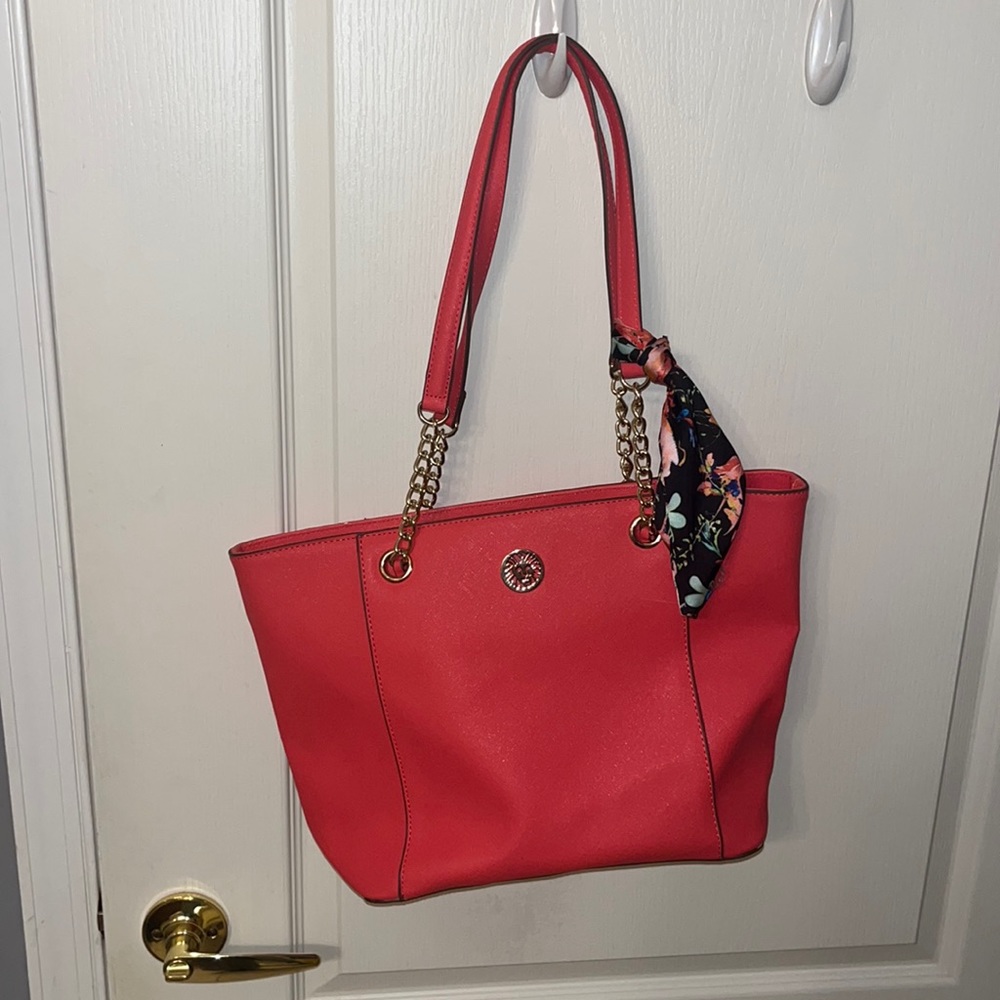 Coral Anne Klein purse/work bag